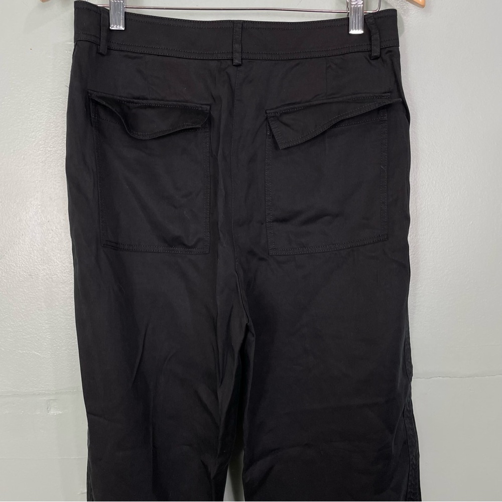 JCrew Drapey Viscose Blend Twill Pant For Women Size 8 Black Style BK250 - Picture 7 of 10
